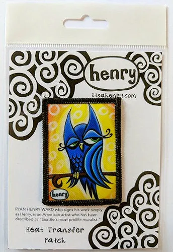 Winky Owl Patch | Original Art by Seattle Mural Artist Ryan "Henry" Ward