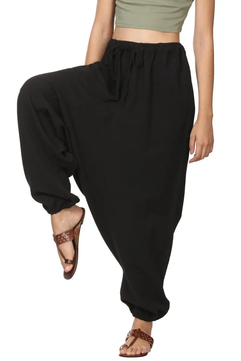 Women's Harem Pant | Black | Fits Waist Size 28" to 36"