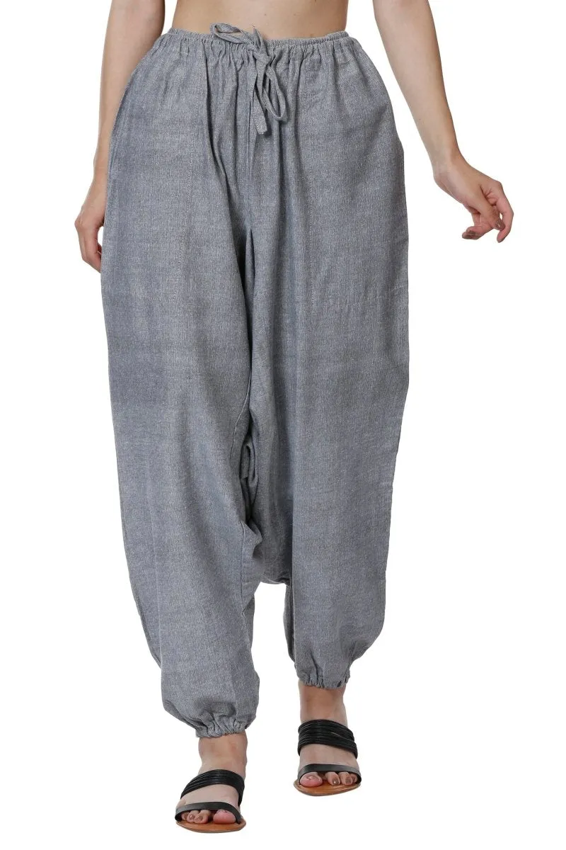 Women's Harem Pants | Grey | Fits Waist Size 28" to 36"